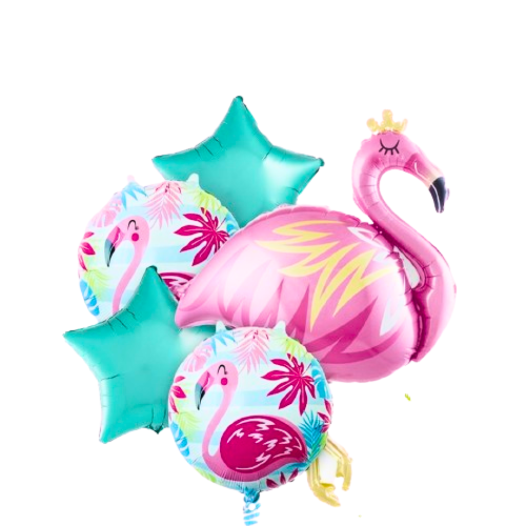 Flamingo Balloon Set of 5 pc (w/ Helium Gas)