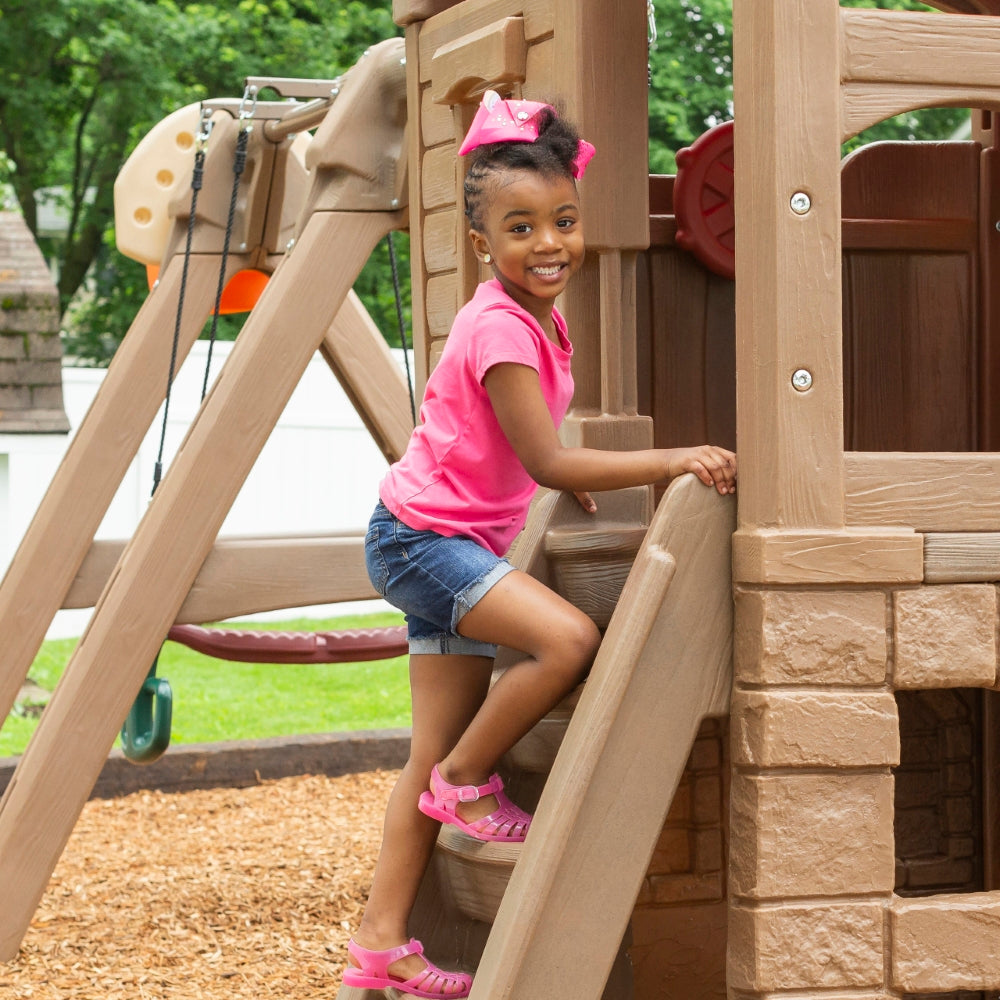 Np Adventure Lodge Play Center W/Glider by Step2 — kids activity toy for outdoor play and birthday gifts - image 9
