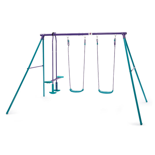 Plum Metal Jupiter Double Swing And Glider Set by Plum — kids activity toy for outdoor play and birthday gifts - image 1
