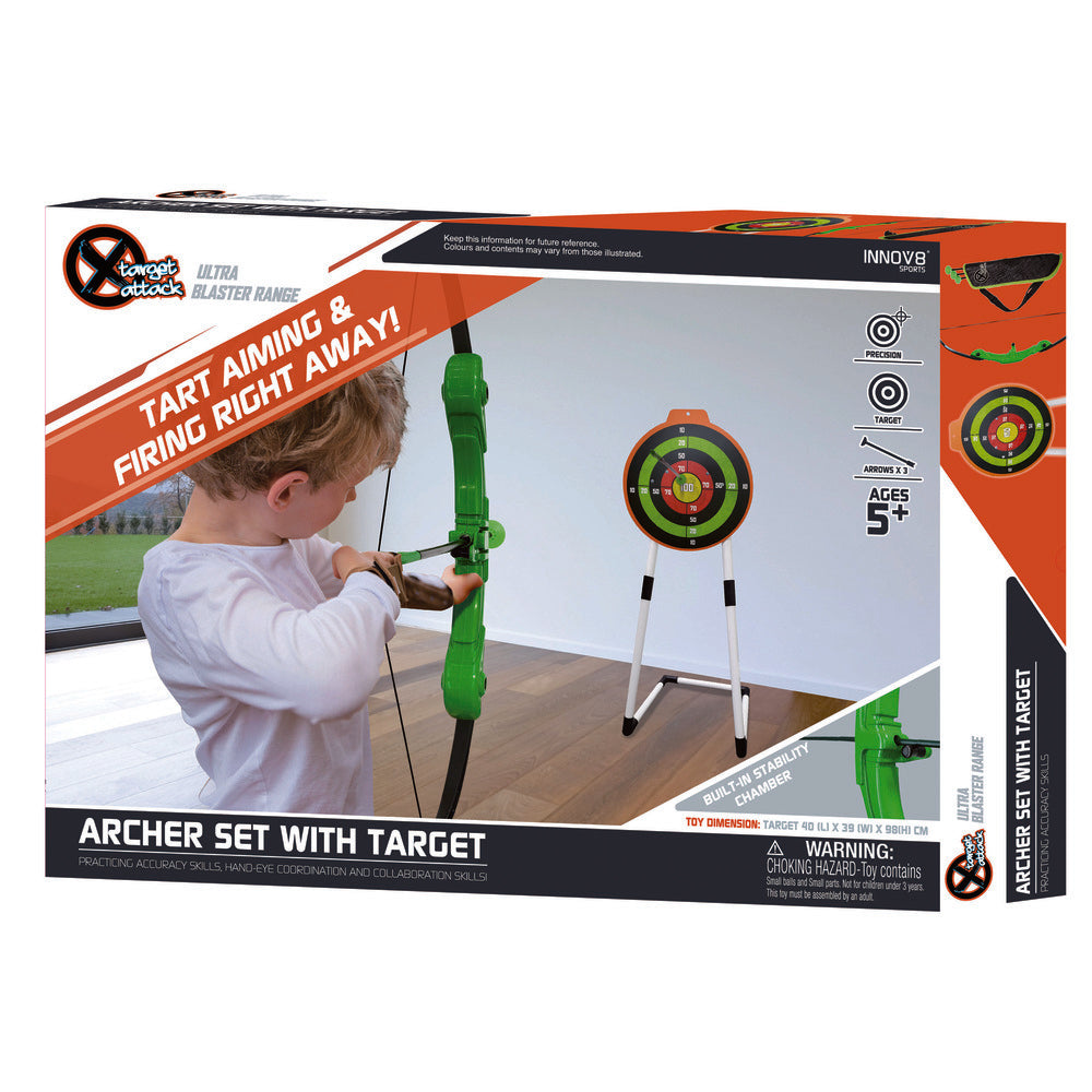 Innov8 Archer Set With Target Stand by Innov8 — kids activity toy for outdoor play and birthday gifts - image 1