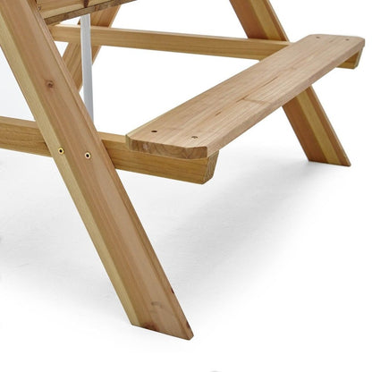 Plum Rectangular Picnic Table With Parasol (Natural) by Plum — kids activity toy for outdoor play and birthday gifts - image 3
