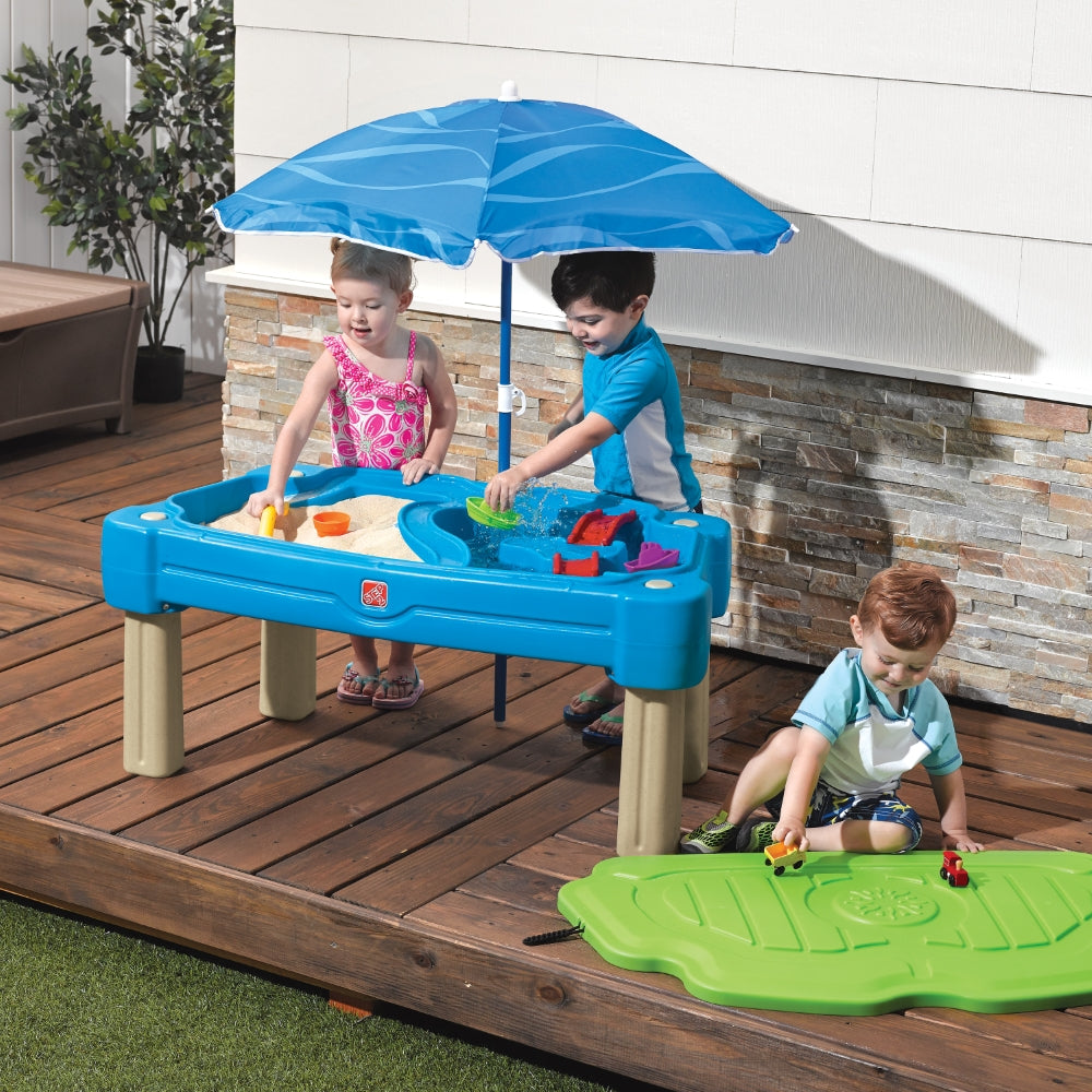 Cascading Cove With Umbrella by Step2 — kids activity toy for outdoor play and birthday gifts - image 1