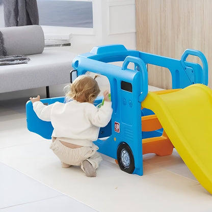 BLUE COMPACT BUS SLIDE by YAYA — kids activity toy for outdoor play and birthday gifts - image 4