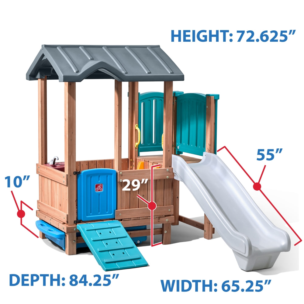 Woodland Adventure Playhouse & Slide by Step2 — kids activity toy for outdoor play and birthday gifts - image 5