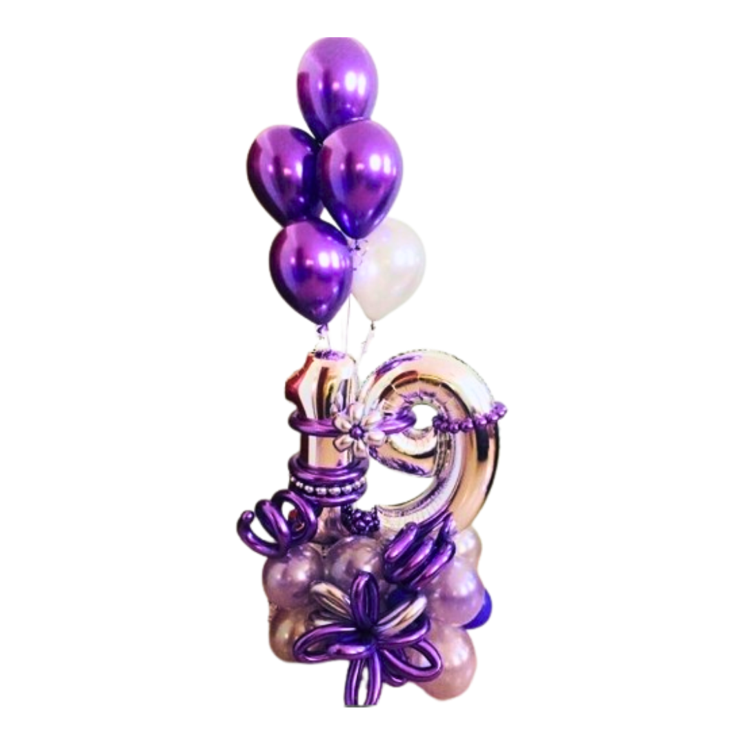 19th Birthday Balloon Bouquet