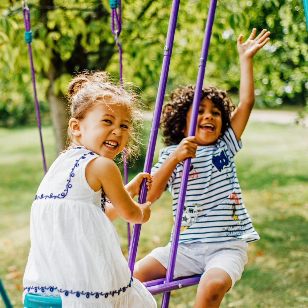 Plum Metal Jupiter Double Swing And Glider Set by Plum — kids activity toy for outdoor play and birthday gifts - image 7