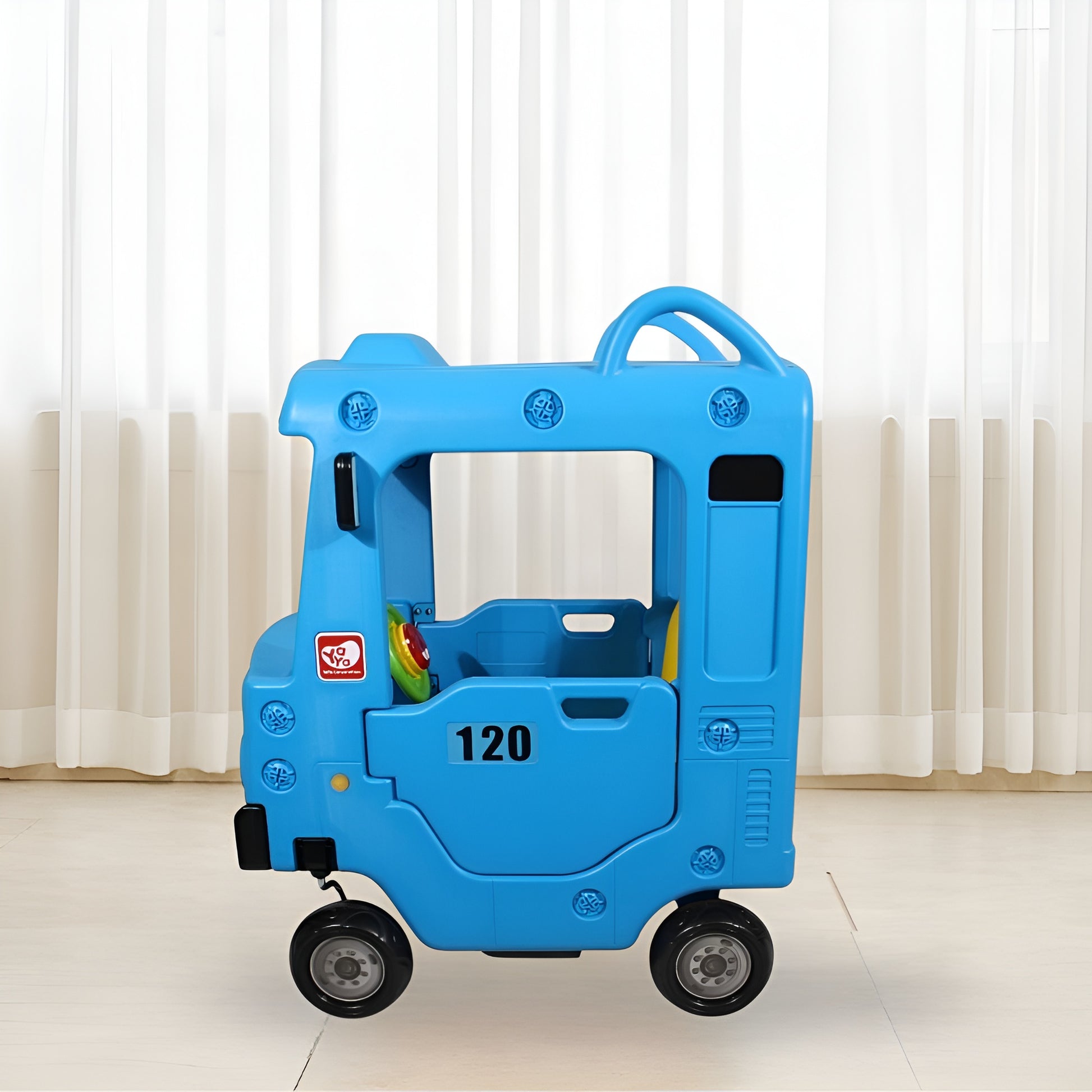 BLUE BUS ROOF CAR by YAYA — kids activity toy for outdoor play and birthday gifts - image 2