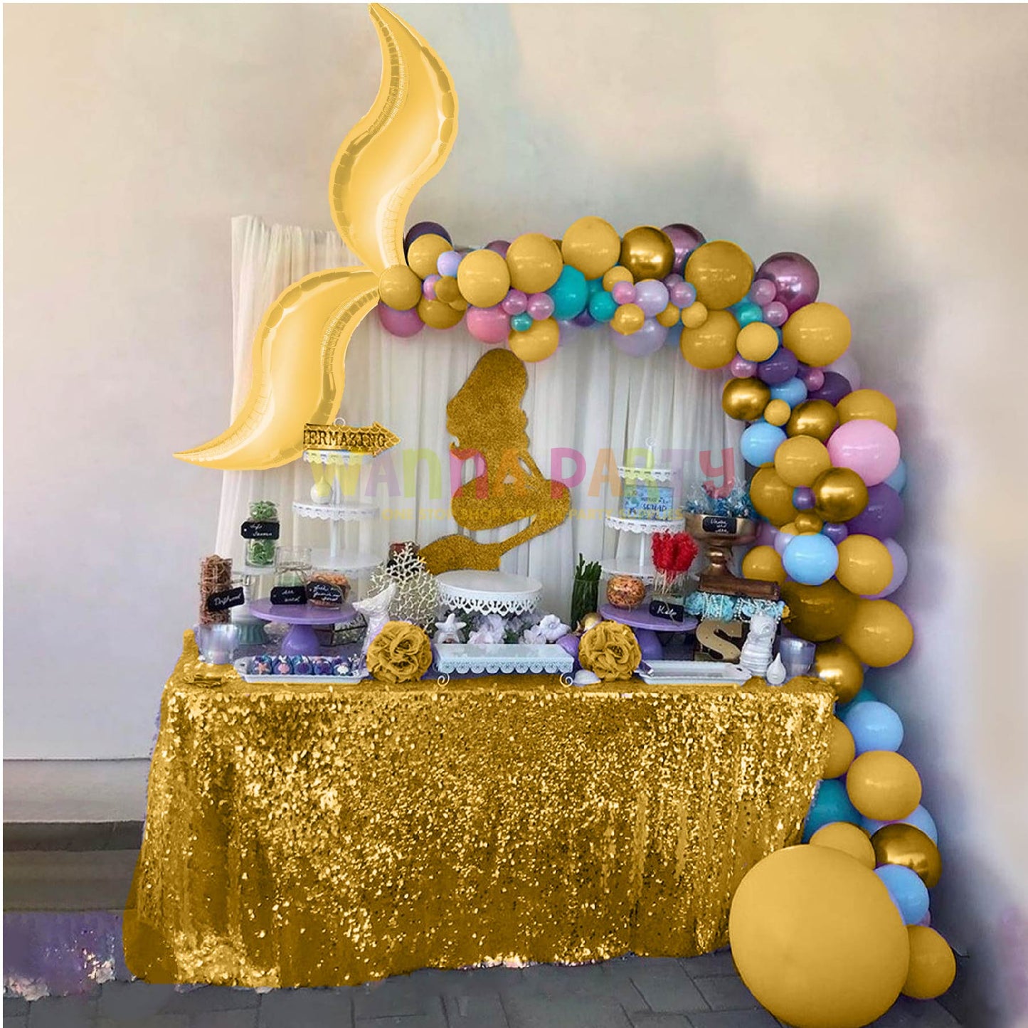 36" Golden Curve Balloon