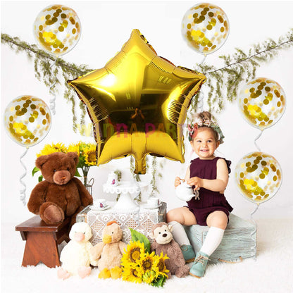 Gold Star Foil Balloon 32"