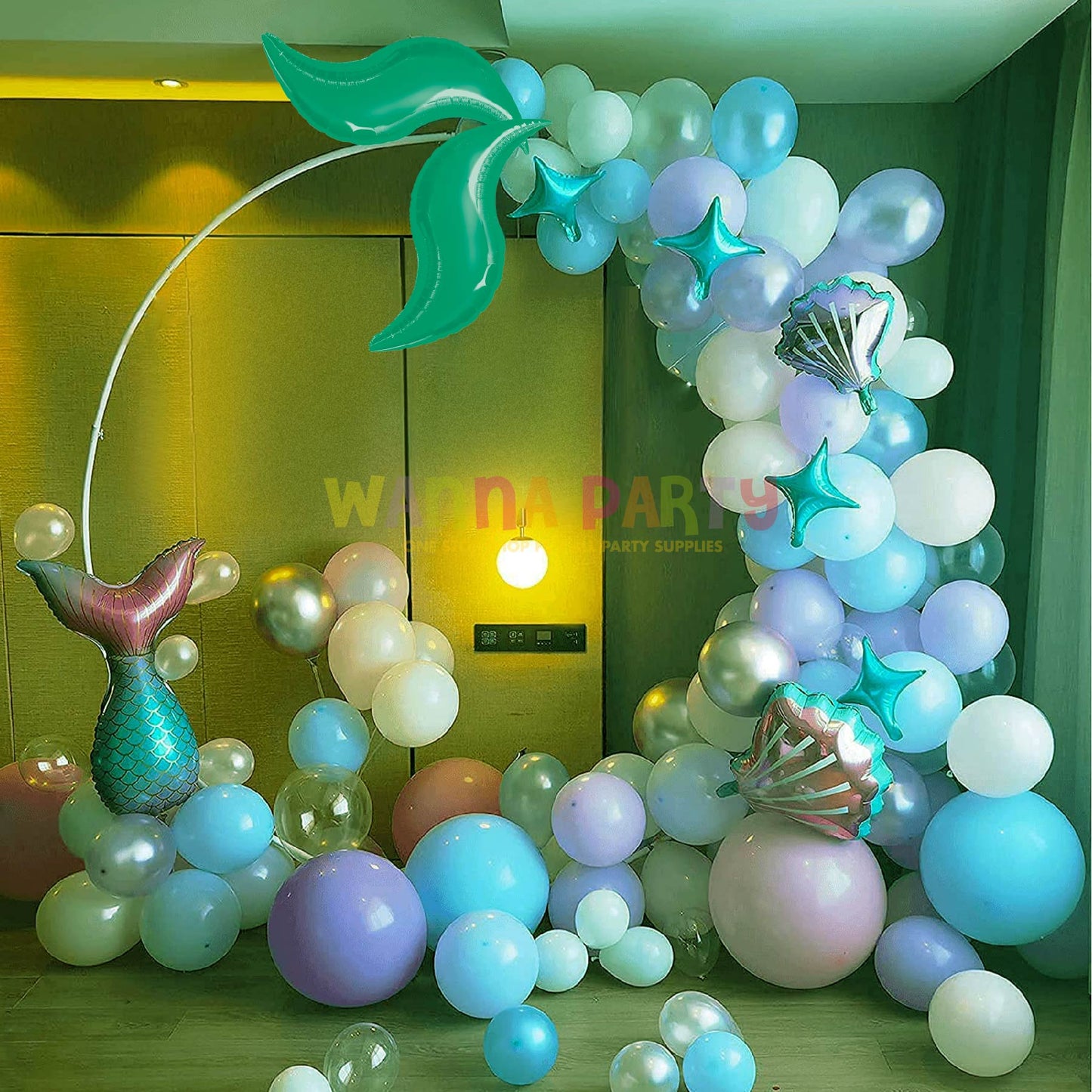 36" Green Curve Balloons