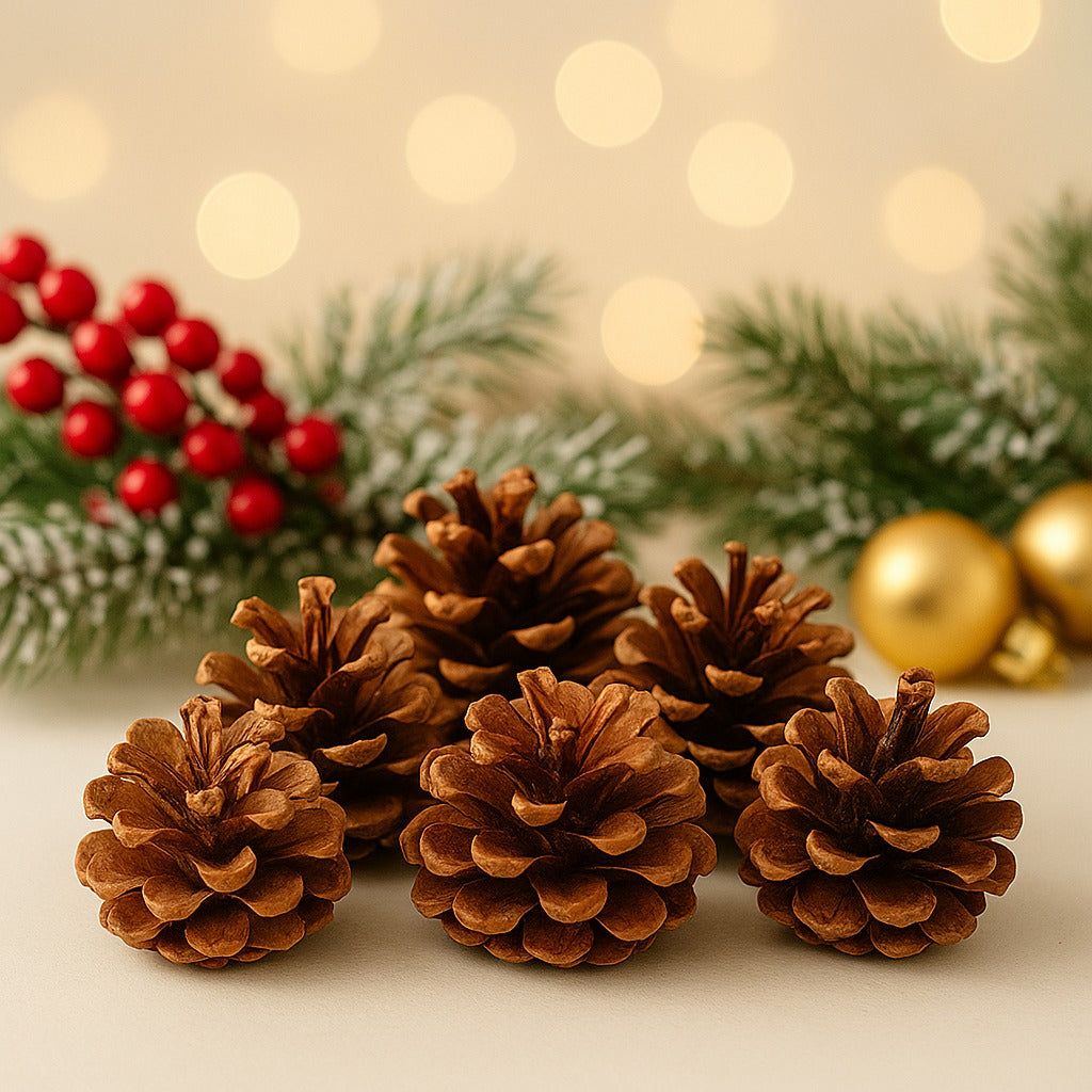 Pine Cone Hanging for Tree Decorations - 8PC