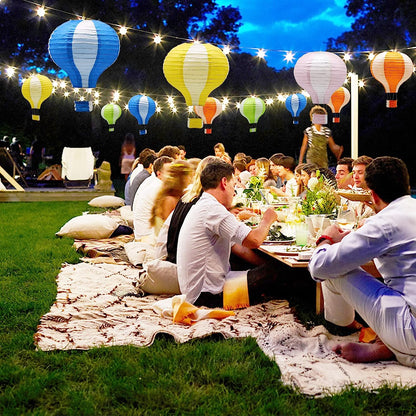 Hot Air Balloons Lanterns Pink