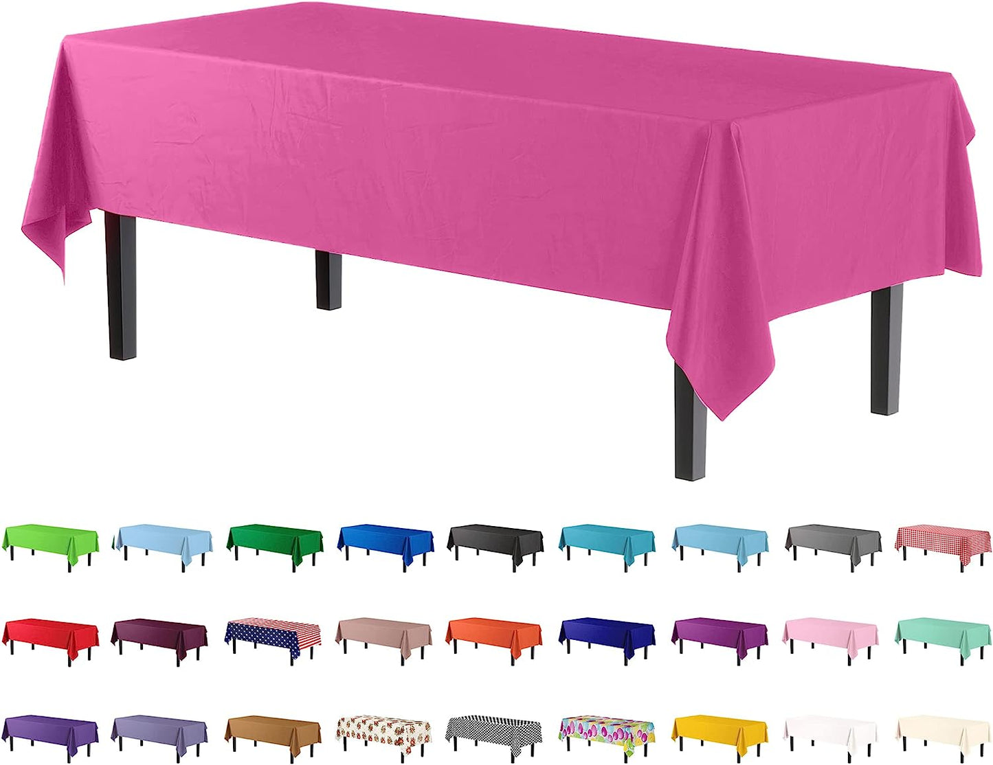 Hot Pink Tablecover 54 inch x 108 inch