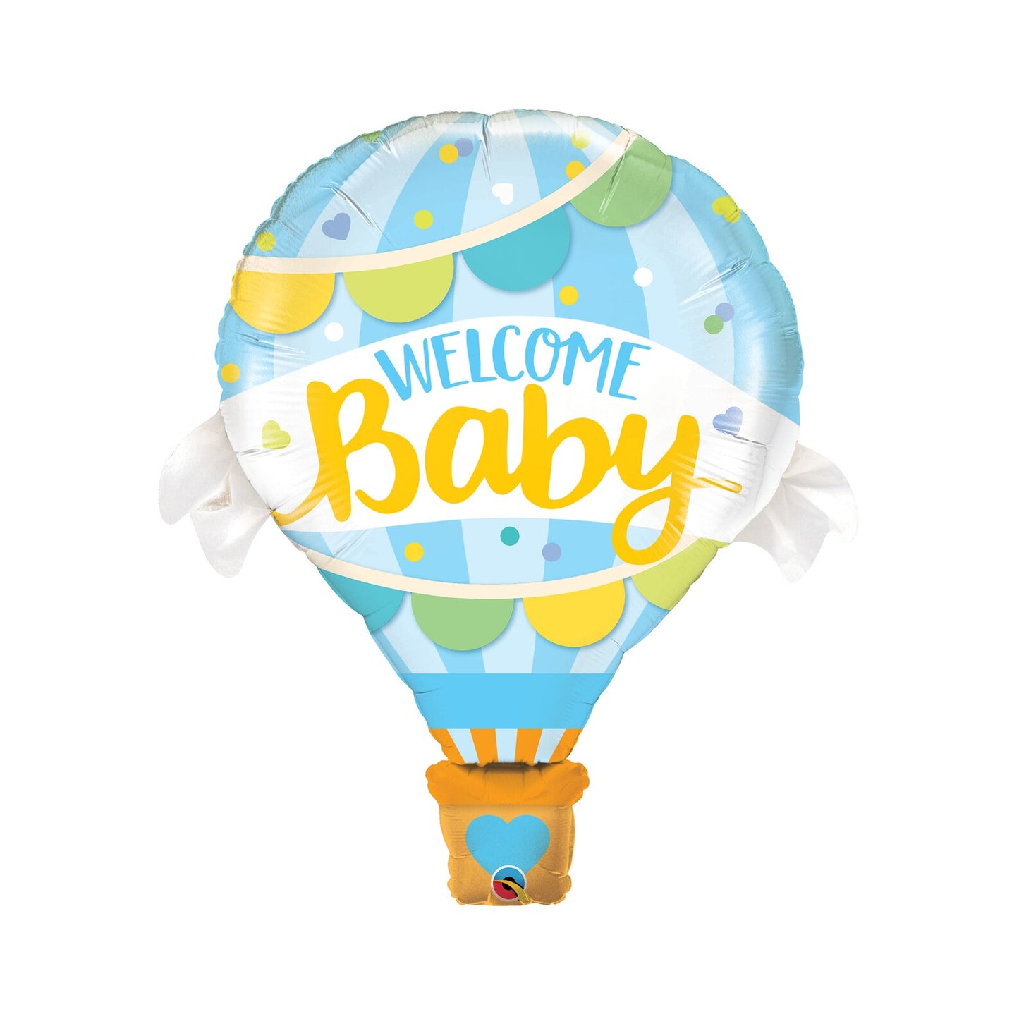 Welcome Baby Boy Foil Balloon & Oh Baby Blue Latex