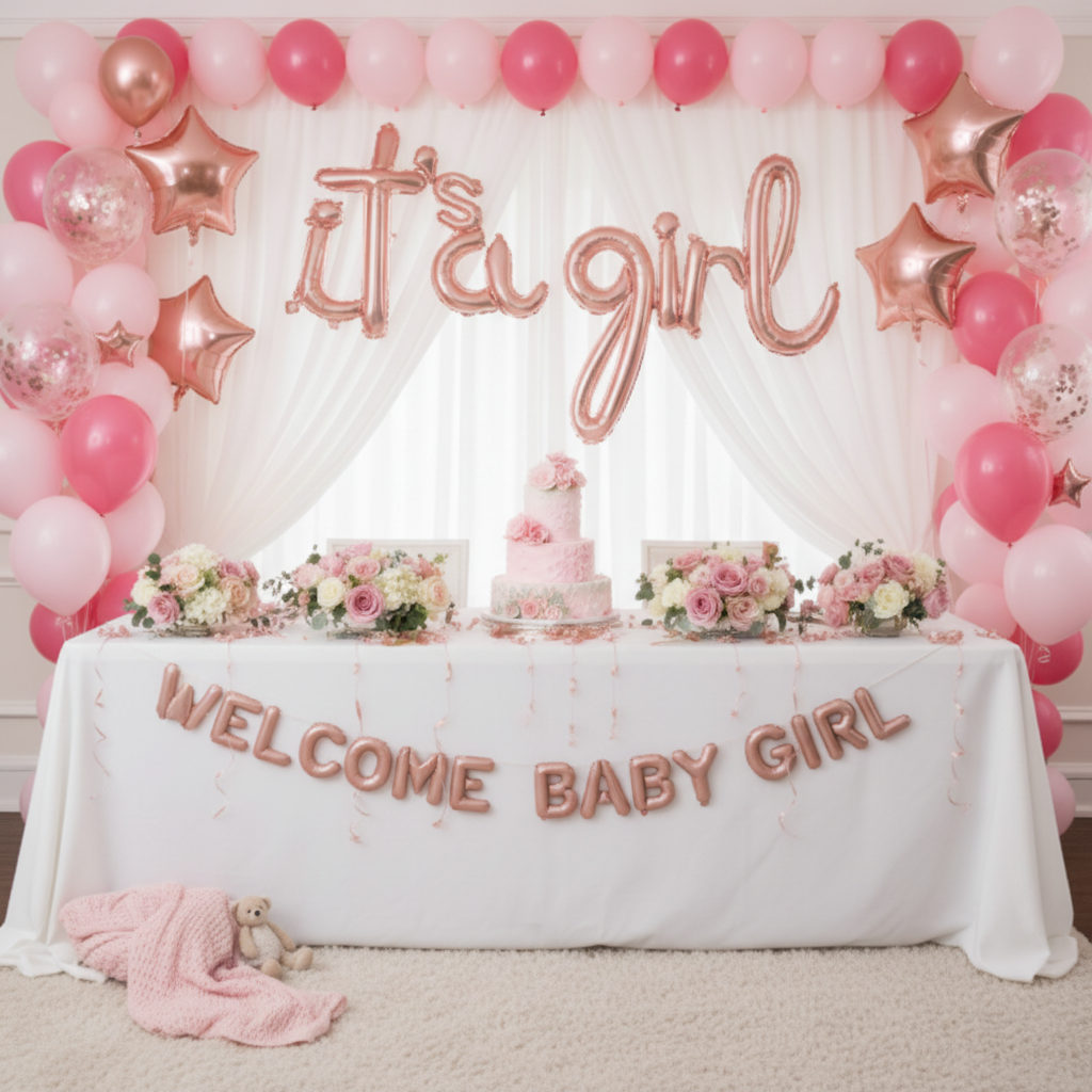 It's a Girl Banner - Welcome Home Room Decoration