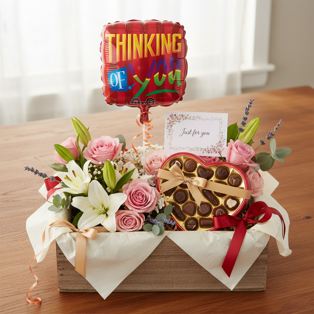 Thinking of You Balloon - Care Package Surprise