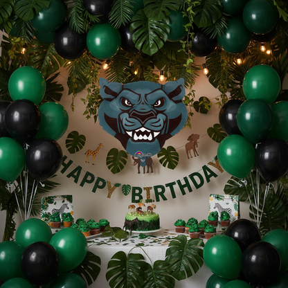 Panther Balloon - Jungle Animal Birthday Party