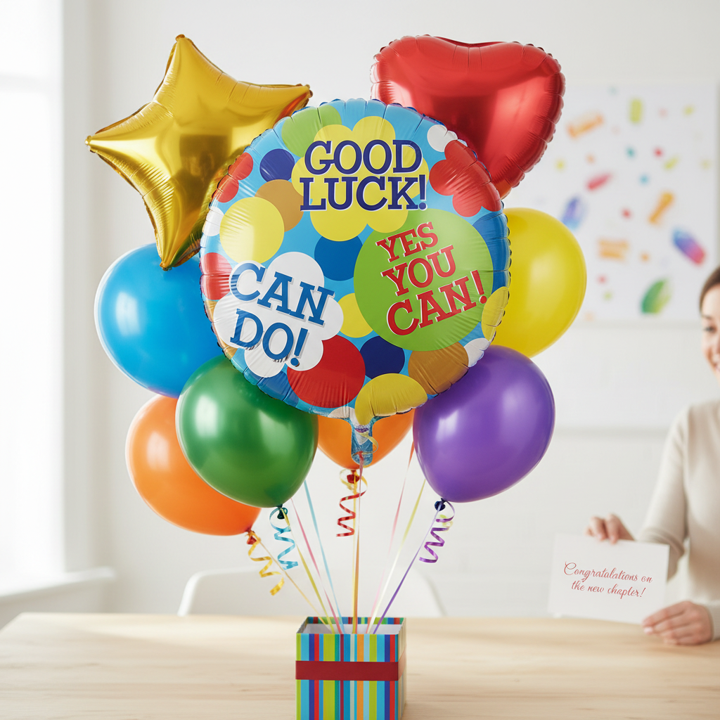 Good Luck Balloon - New Job Motivational Gift