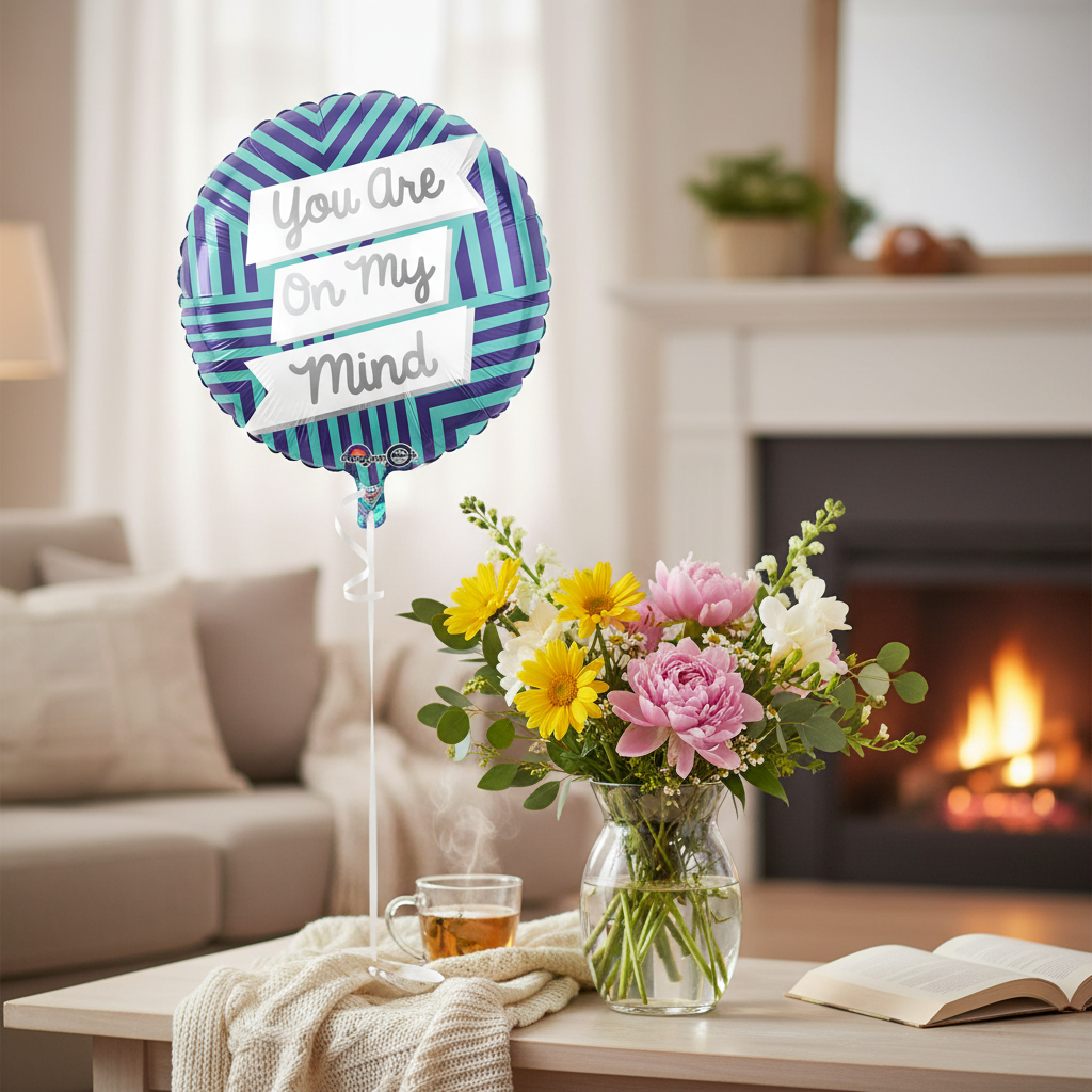 You Are On My Mind Balloon - Get Well Soon