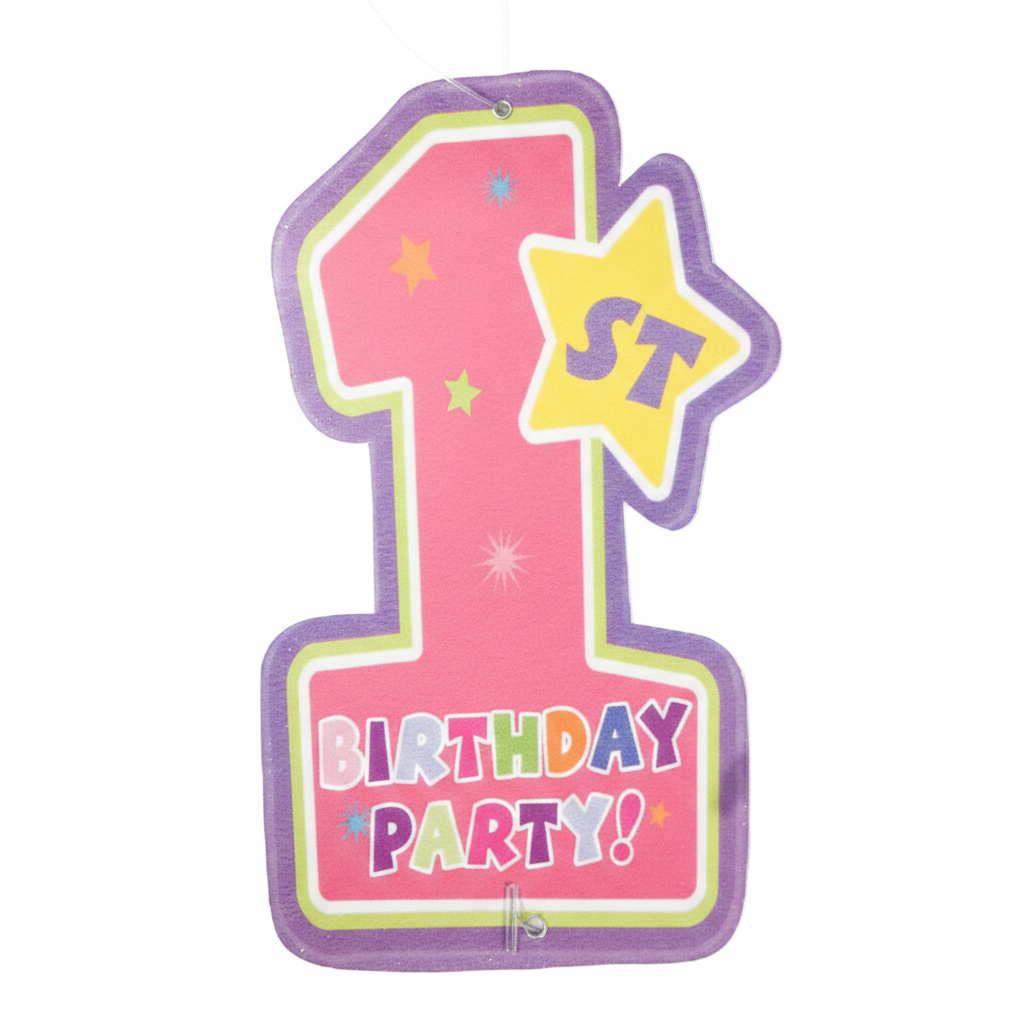 1st Birthday Girl String Decoration 7FT close up detail