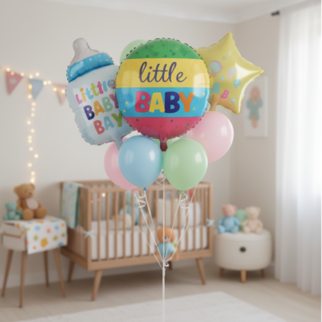 Little Baby Stripes Balloon - Nursery Room Decoration