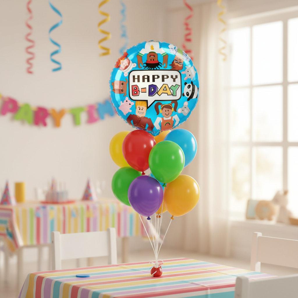 Party Town Balloon - Balloon Bouquet Room Decoration