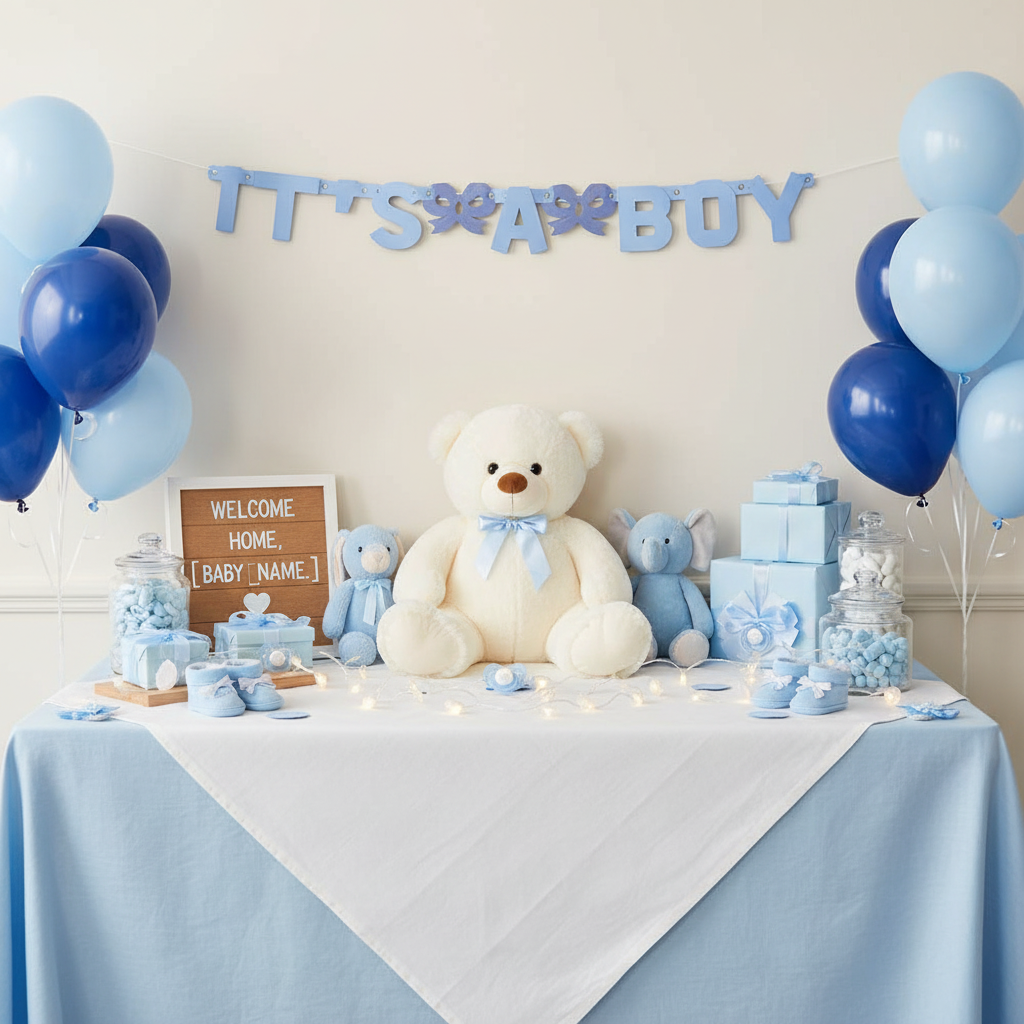It's A Boy Banner - Welcome Home Baby Boy