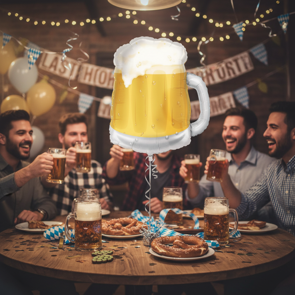 Beer Mug Balloon - Bachelor Oktoberfest Party