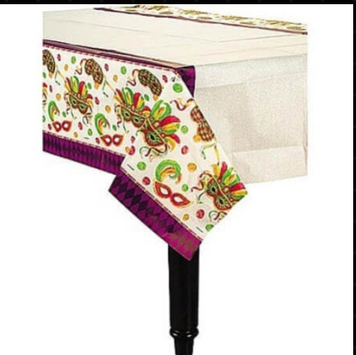Masquerade Party Tablecover 54" x 102" - 1PC