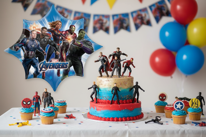 Marvel Avengers Balloon - Cake Table Decoration Close-Up