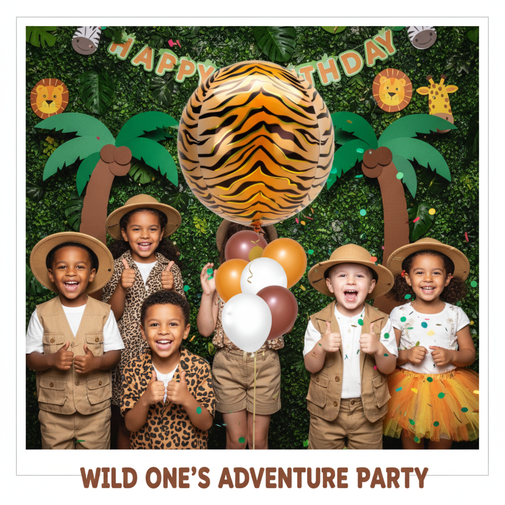 Leopard Print Orbz Balloon - Kids Photo Booth