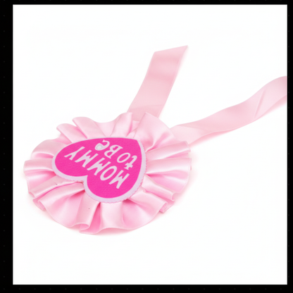 Mommy to Be Badge - Side Angle View