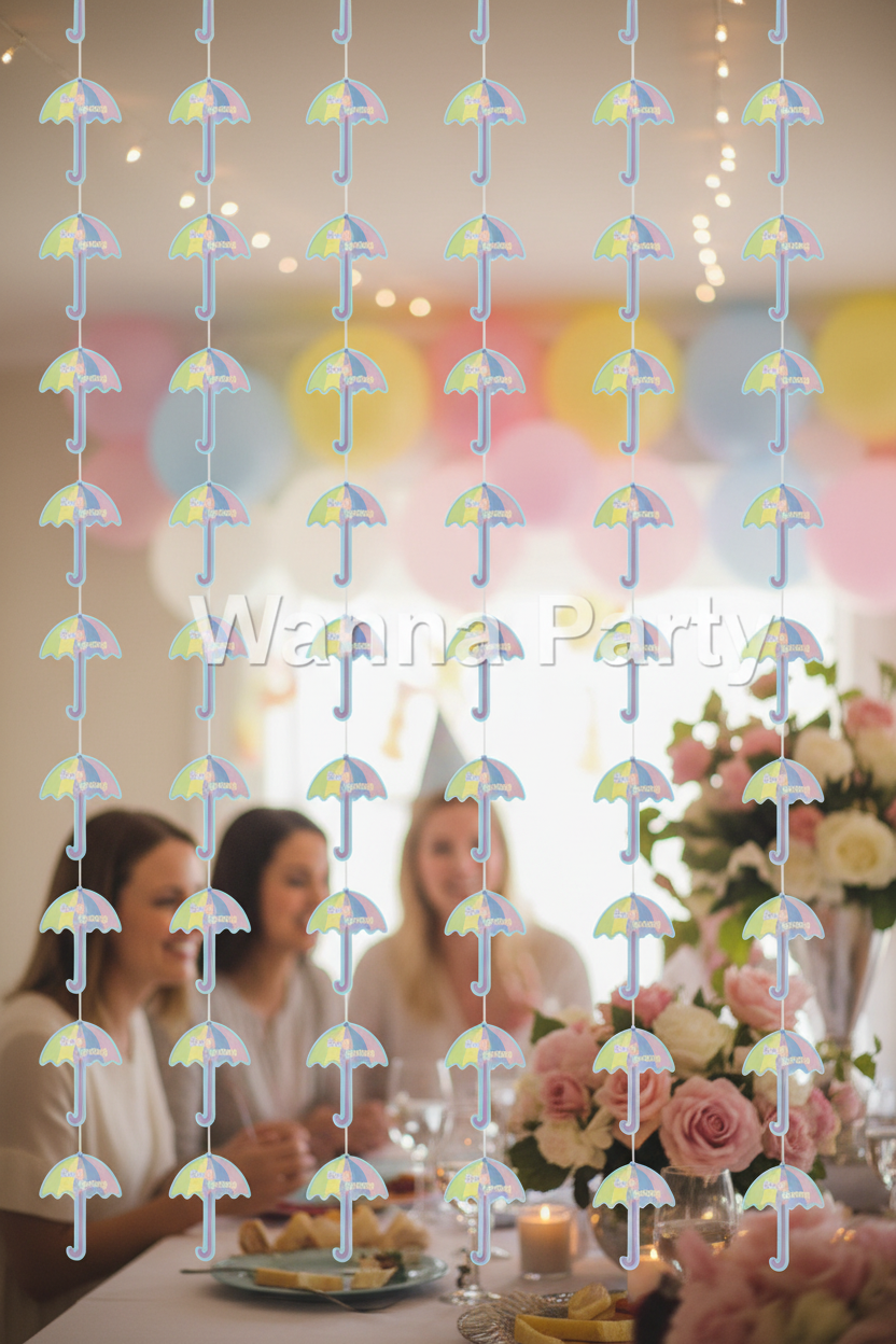 Baby Shower String Decoration 7FT party setup lifestyle shot