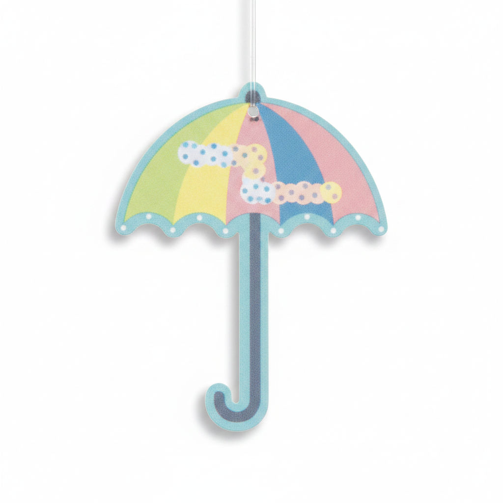 Baby Shower String Decoration 7FT close up umbrella detail