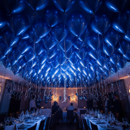 Royal Blue Chrome Balloon - Ceiling Balloon Decoration