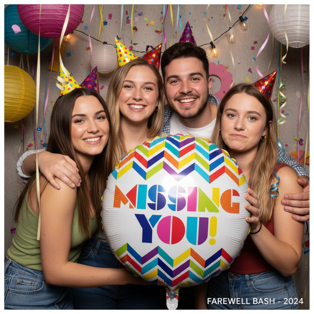 Missing You Balloon - Friends Photo Booth