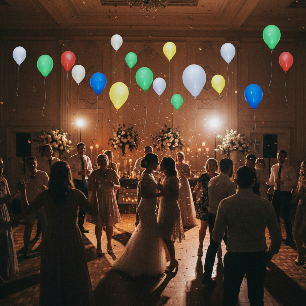 LED Light Up Balloons - Wedding Reception Dance Floor