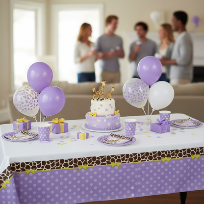 Modern Mommy Tablecover baby shower setup