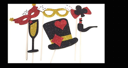 Photo Prop Card Party - 6PC