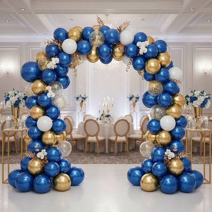 Royal Blue Chrome Balloon - Balloon Garland Arch
