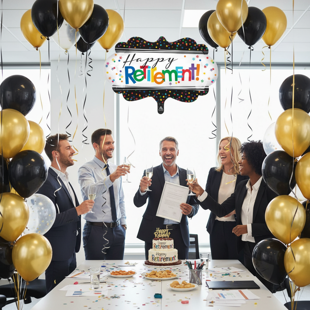 Happy Retirement Balloon - Office Farewell Party