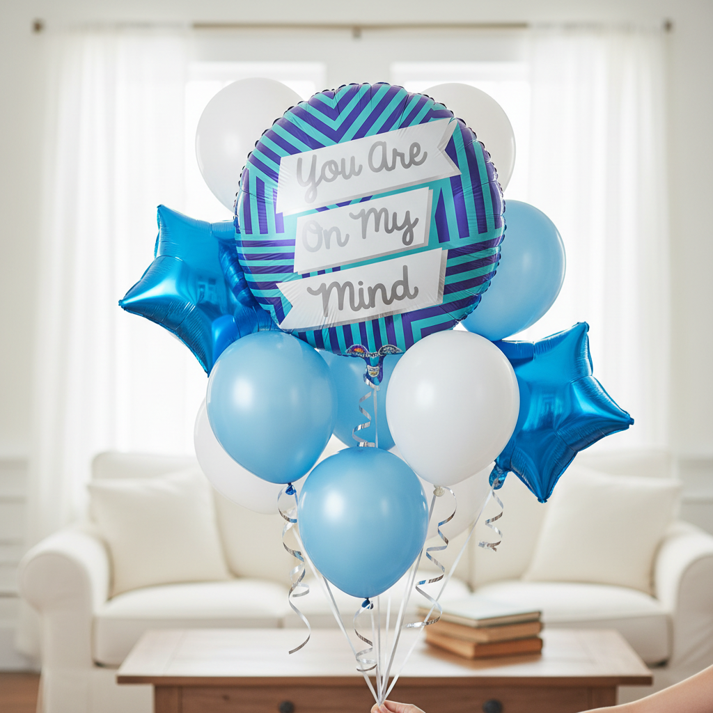 You Are On My Mind Balloon - Friendship Surprise Bouquet