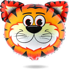 Happy Birthday Jungle Animal Tiger Balloon Set Of