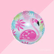 Flamingo Balloon Set with 2 Pastel Green Stars - 5