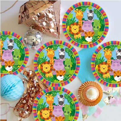 Jungle Animal Paper Plates 9" - 8PC