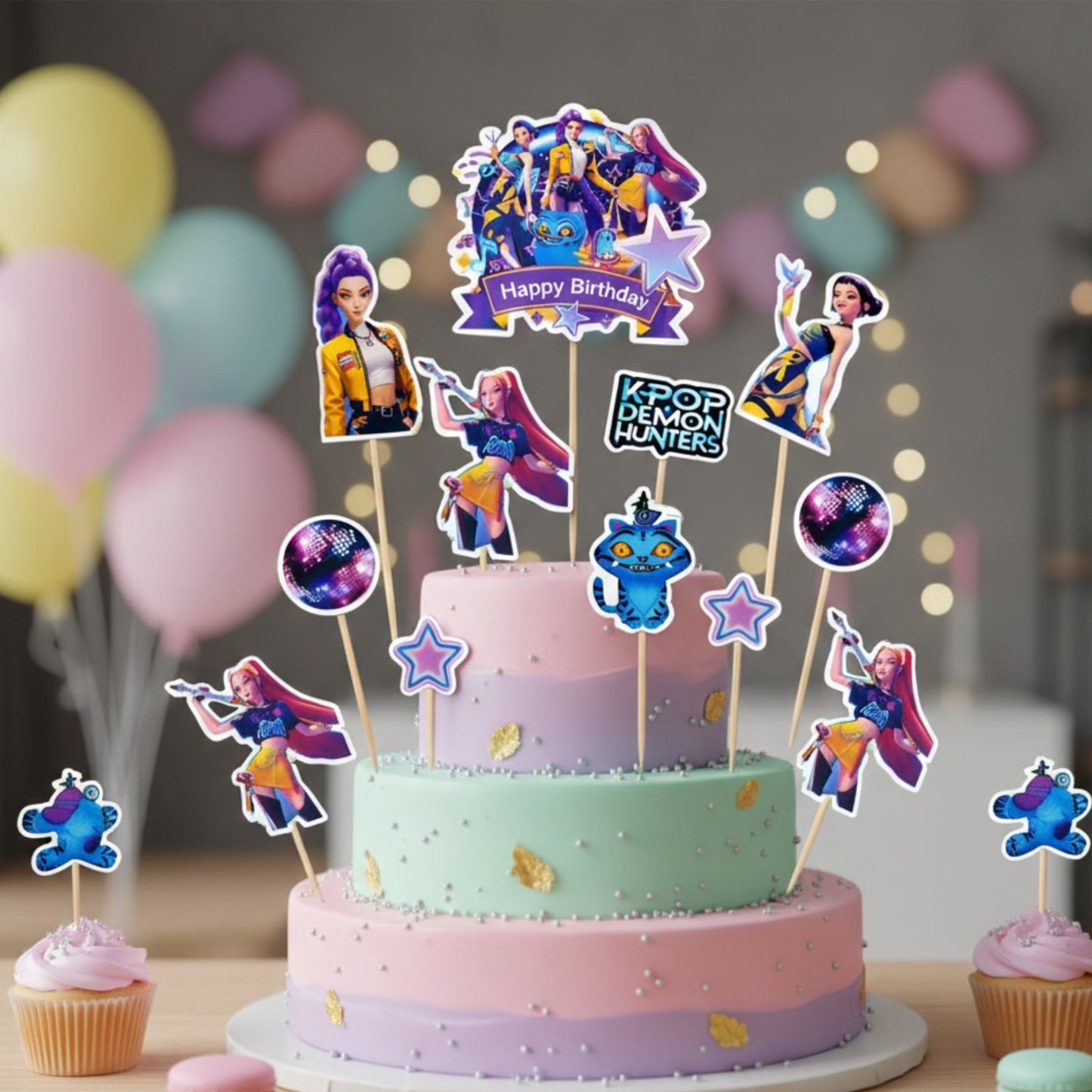K Pop Cake Toppers Set - 10PCS