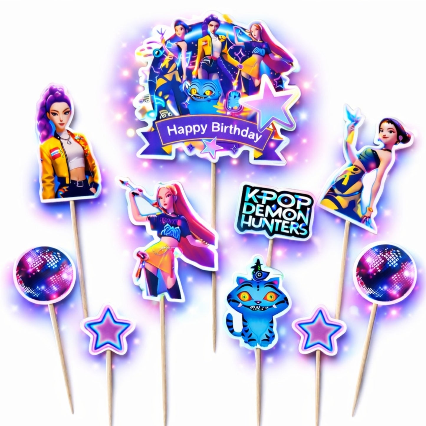 K Pop Cake Toppers Set - 10PCS