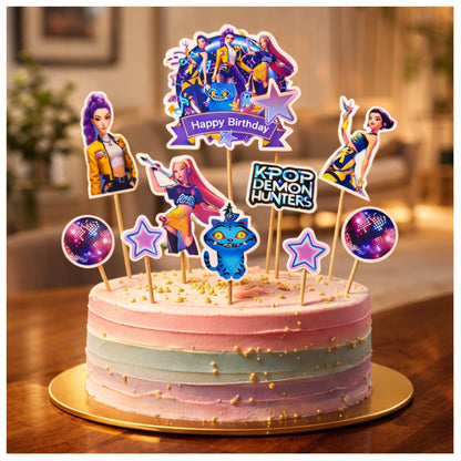 K Pop Cake Toppers Set - 10PCS