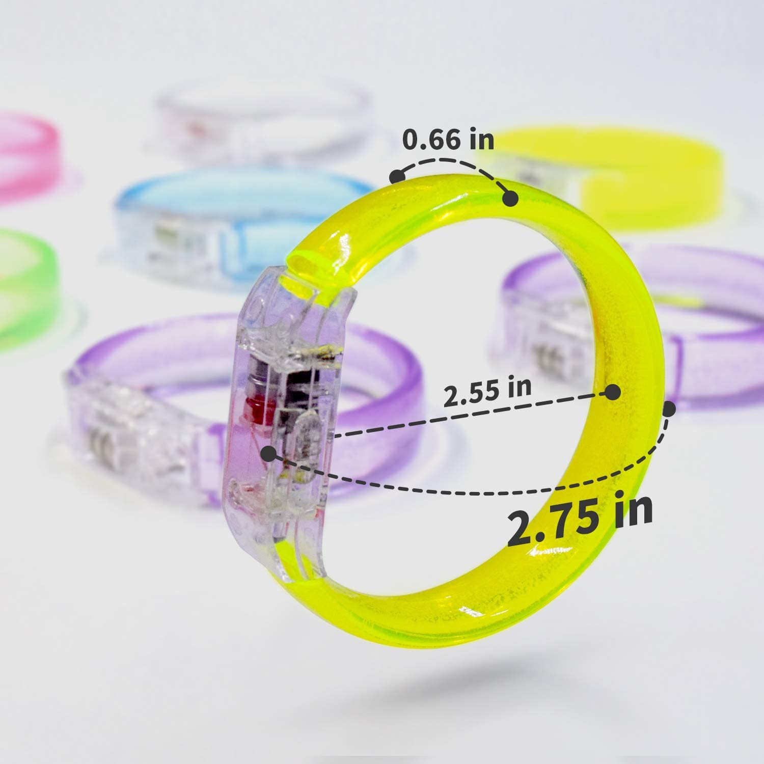 LED Wrist Band Green Color-1PC