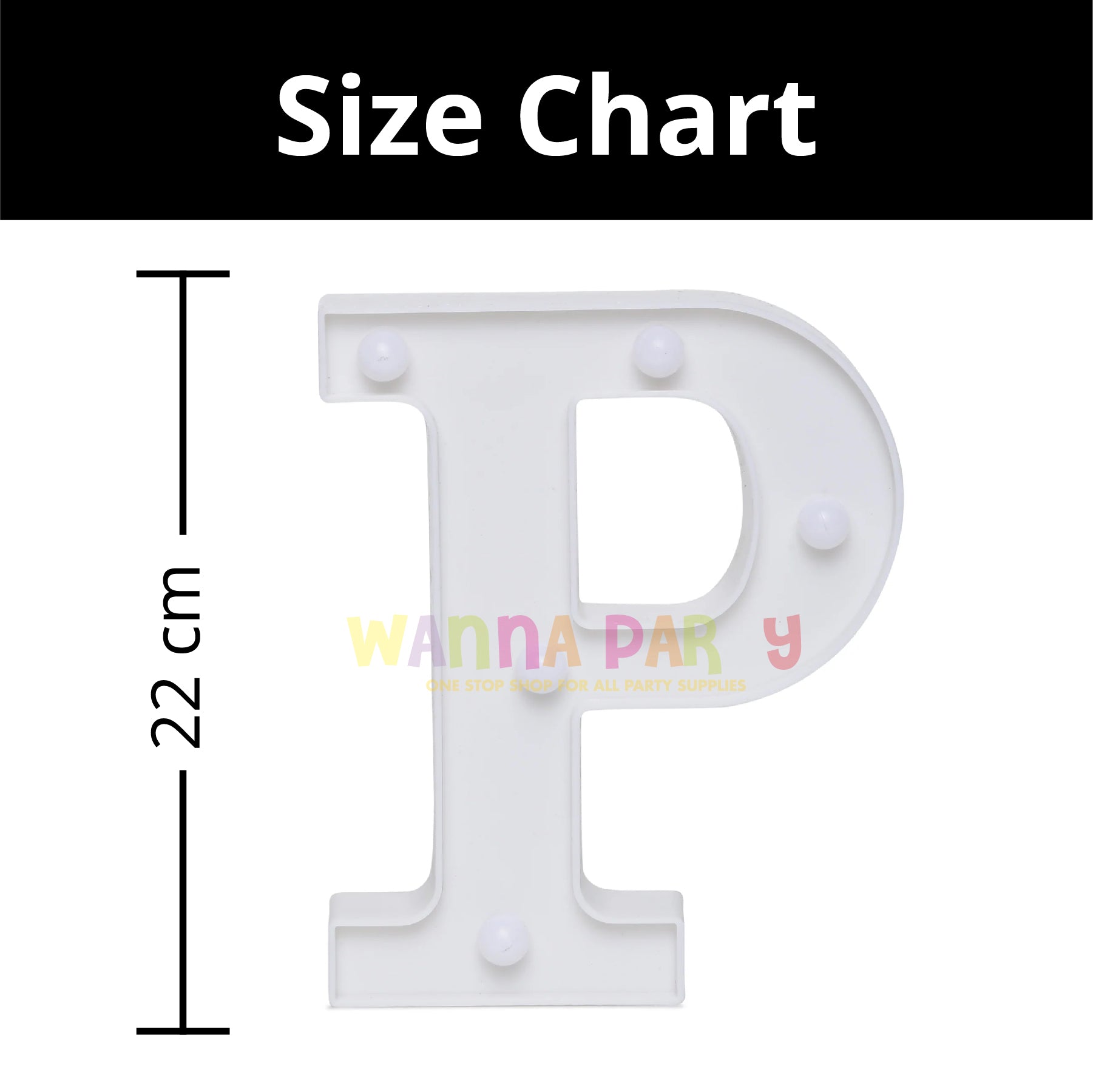 LED Marquee Alphabet P-1PC